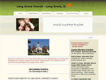 Tablet Screenshot of longgrovecommunitychurch.org